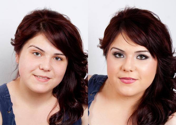 Machiaj majorat inainte si dupa,before and after make-up
